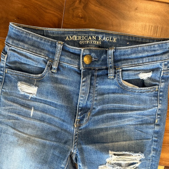 American Eagle Super Stretch X High Rise Jeggings size 4 - Picture 3 of 8
